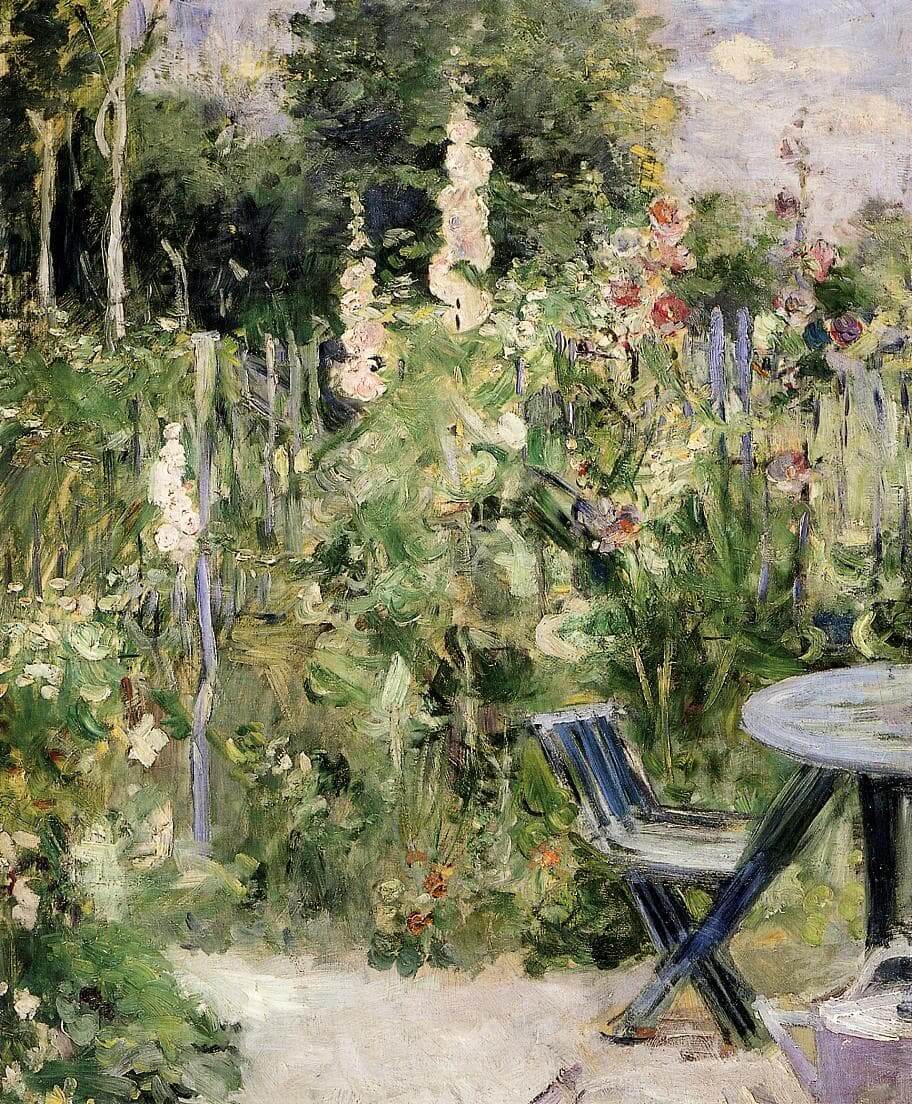 „Stockrosen“ von Berthe Morisot